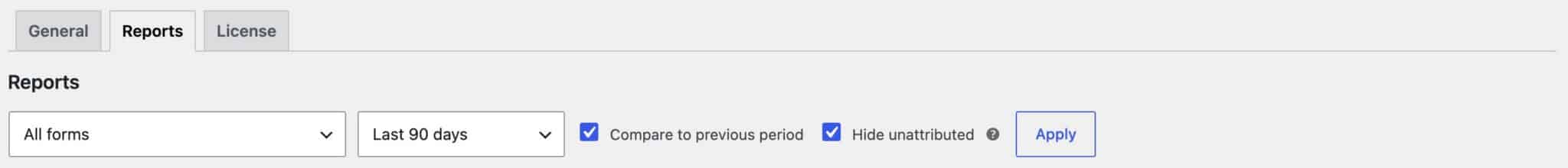 Referral Source Tracking For Gravity Forms 1.4.0 – Charts, A Digest, And A Tidier Home 3 Gform Ref Tracking Reports Tab Filters